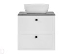 SZAFKA Z UMYWALKĄ I BLATEM 60 CM HAVANA WHITE