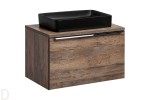 SZAFKA ŁAZIENKOWA 80 CM SANTA FE OAK+UMYWALKA BLAT
