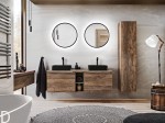 ZESTAW MEBLI ŁAZIENKOWYCH SANTA FE OAK 140 CM
