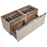 SZAFKA ŁAZIENKOWA BEZ BLATU 120 CM SANTA FE TAUPE