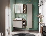 ZESTAW MEBLI ŁAZIENKOWYCH SANTA FE TAUPE 80 CM