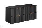 SZAFKA ŁAZIENKOWA Z BLATEM 120 CM ADEL BLACK