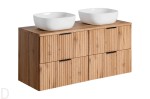 SZAFKA ŁAZIENKOWA 120 CM ADEL OAK BLAT UMYWALKI