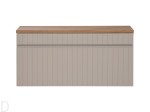 Szafka łazienkowa wisząca 100 cm kolor kaszmirowy   z blatem