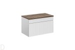SZAFKA ŁAZIENKOWA Z BLATEM 80 CM ICONIC BIAŁA 