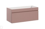 Szafka łazienkowa wisząca 100 cm kolor różowy