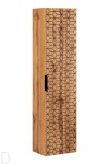 Słupek łazienkowy wiszący szafka łazienkowa wisząca wysoka 140 cm dąb wotan diamond