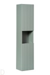 Słupek łazienkowy wiszący szafka łazienkowa wisząca wysoka 140 cm zielona Line Green