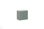 Szafka łazienkowa wisząca z umywalkę 60 cm zielona , drzwi Line Green
