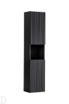 Słupek łazienkowy wiszący szeroki 30 cm ,czarny ,wysokość 140 cm, gł.25cm Nova black