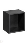 Szafka łazienkowa wisząca czarna regał górny 27*25 Nova black