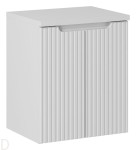 Szafka łazienkowa wisząca z blatem łazienkowym 50 cm biała ,drzwi, pochwyt, Nova white