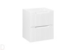 Szafka łazienkowa wisząca 50 cm biała z szufladami, nova white