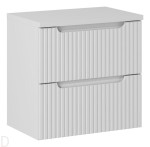 Szafka łazienkowa wisząca z blatem łazienkowym 60 cm biała ,szuflady, nova white
