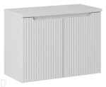 Szafka łazienkowa wisząca z blatem łazienkowym 80 cm biała ,drzwi, pochwyt, nova white