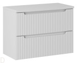 Szafka łazienkowa wisząca z blatem łazienkowym 80 cm biała ,szuflady, nova white