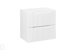 Szafka łazienkowa wisząca pod umywalkę 60 cm biała ,szuflady, nova white