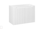 Szafka łazienkowa wisząca pod umywalkę 80 cm biała ,drzwi, pochwyt, nova white