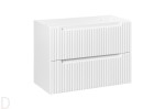 Szafka łazienkowa wisząca pod umywalkę 80 cm biała ,szuflady, nova white