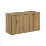 Szafka łazienkowa wisząca oak z blatem łazienkowym dąb 100 cm ,drzwi Nova oak