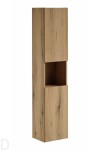 Wysoki słupek łazienkowy 30cm nova oak wiszący z otwartą półką dąb evoke Nova oak