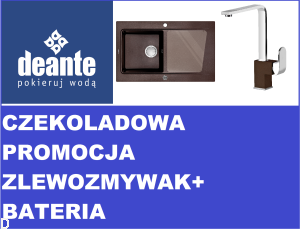 ZLEWOZMYWAK DEANTE MODERN ZQMB113+ BATERIA BQP4630 KOLOR BRĄZOWY