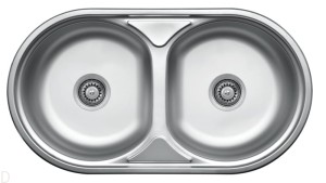 ZLEWOZMYWAK 2 KOMOROWY DEANTE DUET DEKOR ZYD3203