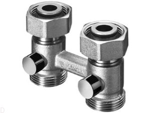 PODWÓJNY KUREK PRZYŁACZENIOWY 3/4"SCHELL  14 199 04 99