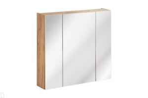 SZAFKA WISZĄCA Z LUSTREM 80 CM CAPRI DĄB