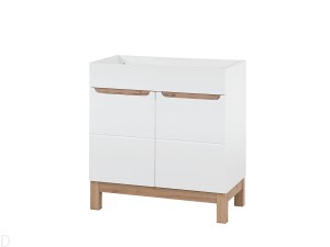 SZAFKA ŁAZIENKOWA POD UMYWALKĘ 80CM BALI BIAŁY