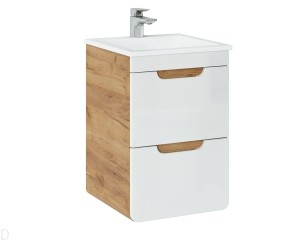 Szafka łazienkowa wisząca 40 cm Aruba 823 Comad z umywalką