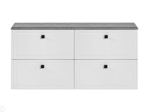 SZAFKA ŁAZIENKOWA Z BLATEM 120 CM HAVANA WHITE