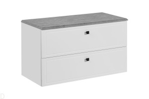 SZAFKA ŁAZIENKOWA Z BLATEM 100 CM HAVANA WHITE
