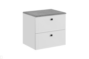 SZAFKA ŁAZIENKOWA Z BLATEM 60 CM HAVANA WHITE