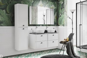 ZESTAW MEBLI ŁAZIENKOWYCH 120 CM HAVANA WHITE