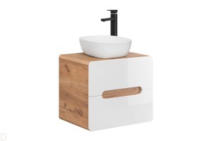 SZAFKA ŁAZIENKOWA Z UMYWALKĄ NASTAWNĄ ARUBA 60CM
