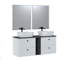 ZESTAW MEBLI ŁAZIENKOWYCH HAVANA WHITE 140 CM