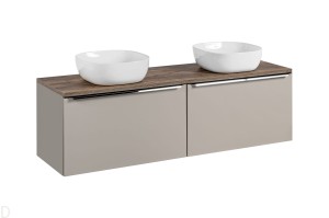 SZAFKA ŁAZIENKOWA BLAT 160 CM SANTA FE +UMYWALKI