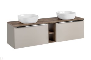 SZAFKA ŁAZIENKOWA BLAT 180 CM SANTA FE +UMYWALKI