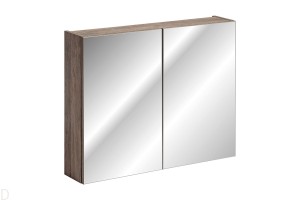 SZAFKA ŁAZIENKOWA Z LUSTREM 80 CM SANTA FE OAK
