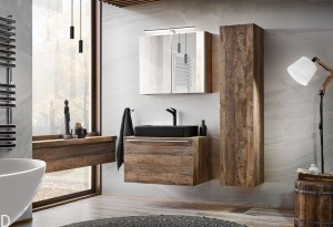 ZESTAW MEBLI ŁAZIENKOWYCH SANTA FE OAK 80 CM