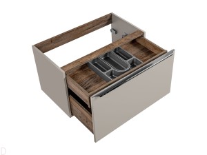SZAFKA ŁAZIENKOWA 80 CM SANTA FE TAUPE KRZEMOWY