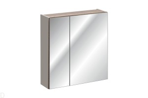 SZAFKA ŁAZIENKOWA Z LUSTREM 60 CM SANTA FE TAUPE