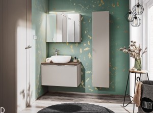 ZESTAW MEBLI ŁAZIENKOWYCH SANTA FE TAUPE 80 CM