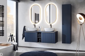 ZESTAW MEBLI ŁAZIENKOWYCH SANTA FE DEEP BLUE 140CM