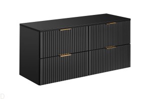 SZAFKA ŁAZIENKOWA Z BLATEM 120 CM ADEL BLACK