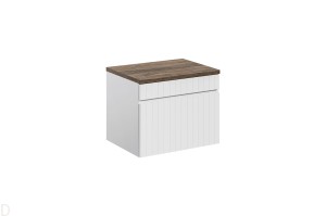 SZAFKA ŁAZIENKOWA Z BLATEM 60 CM ICONIC BIAŁA  