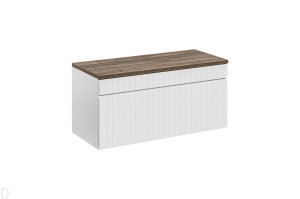 SZAFKA ŁAZIENKOWA Z BLATEM 100 CM ICONIC BIAŁA  