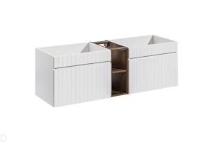 SZAFKA ŁAZIENKOWA  180 CM ICONIC BIAŁA 