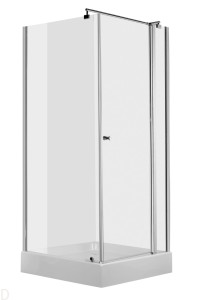 KABINA CUBIC KWADRATOWA, SZKŁO TRANSPARENTNE Z POWŁOKĄ, PROFIL CHROM, 90x90 CM, BEZPIECZNA WYSYŁKA NA PALECIE !!!